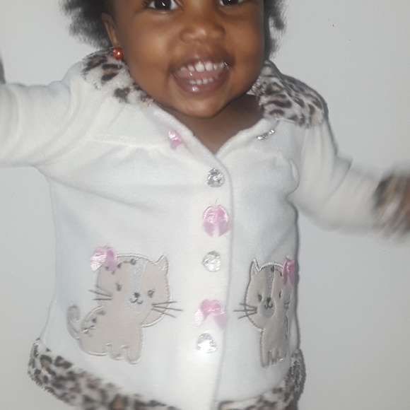 Chase Me Cheetah Print Kitten Infant Jacket - Picture 5 of 5